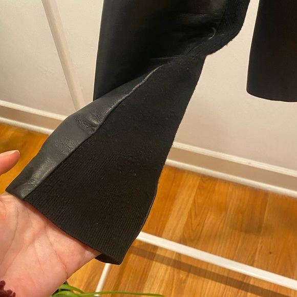 Leather and tweed Cole Haan Moto jacket - Picture 4 of 7